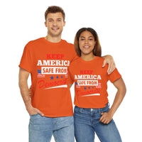 Keep America Safe From Democrats Unisex Heavy Cotton Tee