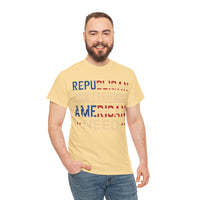 Republican Greed American Need Unisex Heavy Cotton Tee