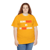 Democraps VS Repooplican Unisex Heavy Cotton Tee