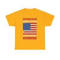 Republican Lies American Demise Unisex Heavy Cotton Tee