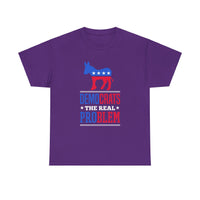 Democrats The Real Problem Unisex Heavy Cotton Tee