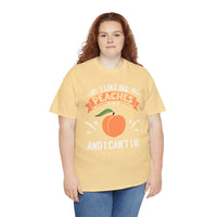 I Like Big Peaches I Can't Lie Unisex Heavy Cotton Tee