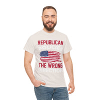 Republican Policies The Wrong Direction Unisex Heavy Cotton Tee
