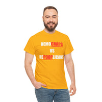 Democraps VS Repooplican Unisex Heavy Cotton Tee