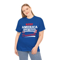 Keep America Safe From Democrats Unisex Heavy Cotton Tee