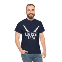 Leg Rest Area Unisex Heavy Cotton Tee