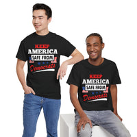 Keep America Safe From Democrats Unisex Heavy Cotton Tee