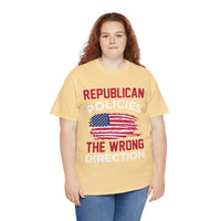 Republican Policies The Wrong Direction Unisex Heavy Cotton Tee