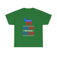 Democrats The Real Problem Unisex Heavy Cotton Tee