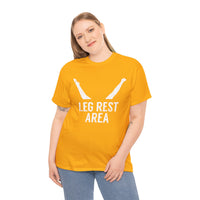 Leg Rest Area Unisex Heavy Cotton Tee