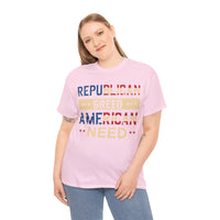Republican Greed American Need Unisex Heavy Cotton Tee
