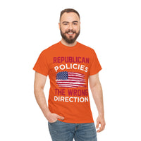 Republican Policies The Wrong Direction Unisex Heavy Cotton Tee