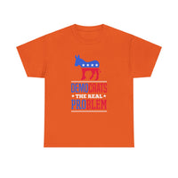 Democrats The Real Problem Unisex Heavy Cotton Tee
