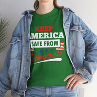Keep America Safe From Democrats Unisex Heavy Cotton Tee