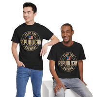 Stop The Republican Agenda! Unisex Heavy Cotton Tee