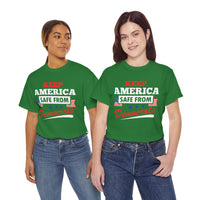 Keep America Safe From Democrats Unisex Heavy Cotton Tee