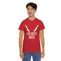 Leg Rest Area Unisex Heavy Cotton Tee