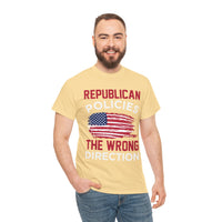 Republican Policies The Wrong Direction Unisex Heavy Cotton Tee