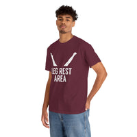 Leg Rest Area Unisex Heavy Cotton Tee