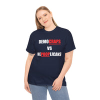 Democraps VS Repooplican Unisex Heavy Cotton Tee