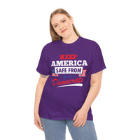 Keep America Safe From Democrats Unisex Heavy Cotton Tee