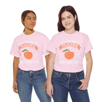 I Like Big Peaches I Can't Lie Unisex Heavy Cotton Tee