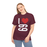 I Love 69 Unisex Heavy Cotton Tee
