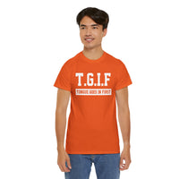 Tongue Goes In First Unisex Heavy Cotton Tee