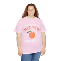 I Like Big Peaches I Can't Lie Unisex Heavy Cotton Tee