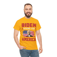 Biden Wrong for America Unisex Heavy Cotton Tee