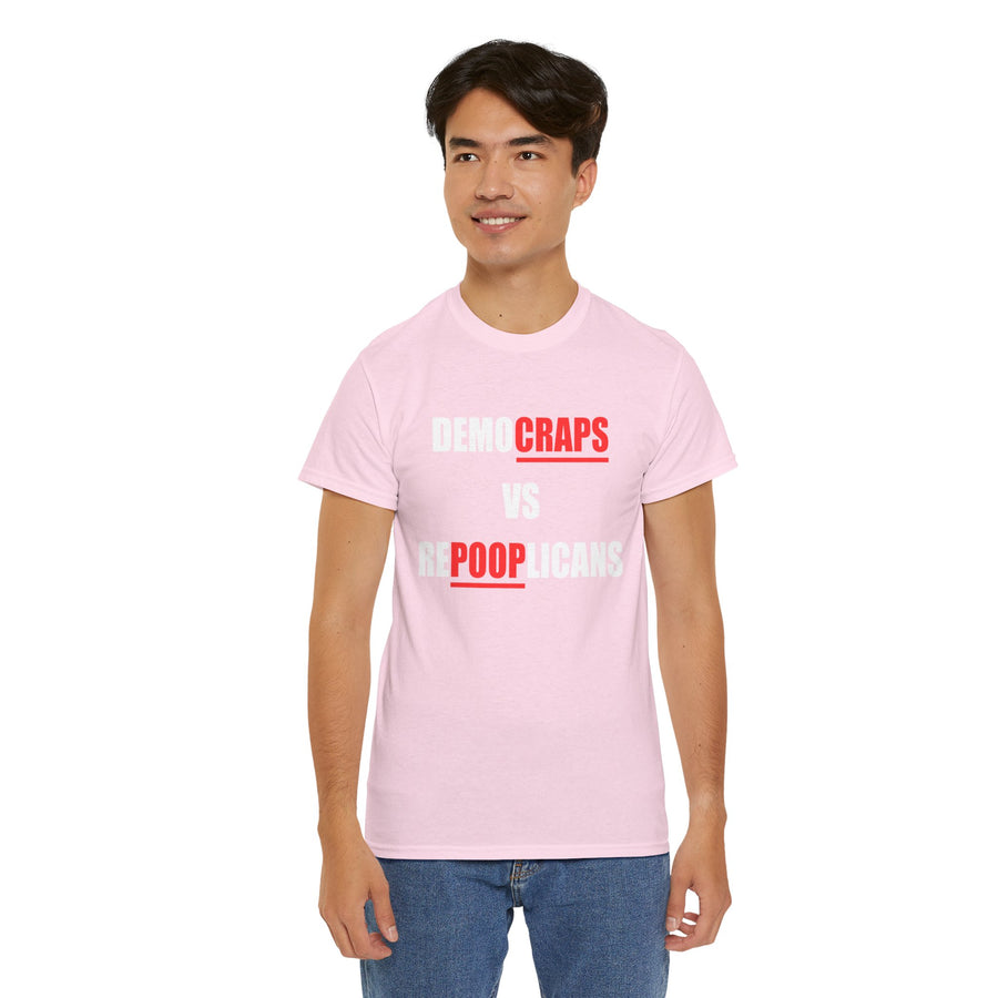 Democraps VS Repooplican Unisex Heavy Cotton Tee