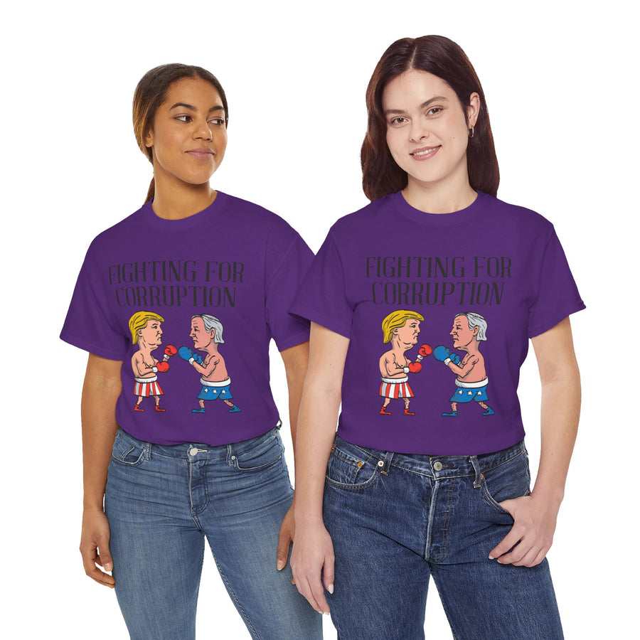 Fighting For Corruption Unisex Heavy Cotton Tee