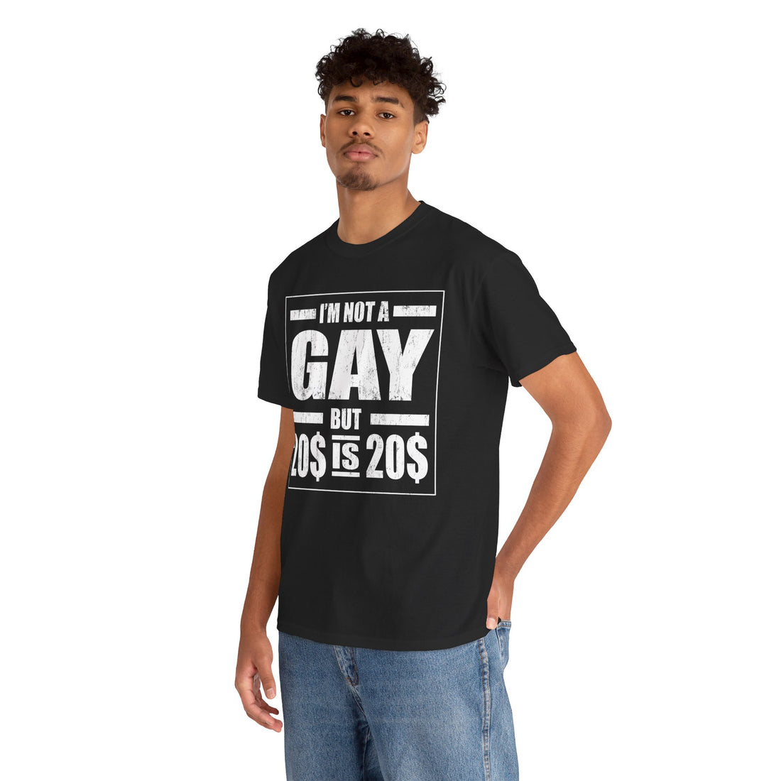I'M Not Gay But Is 20 20 Unisex Heavy Cotton Tee