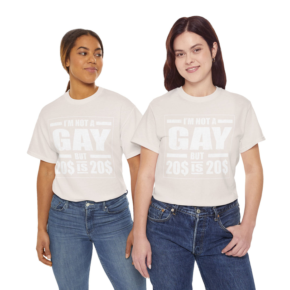 I'M Not Gay But Is 20 20 Unisex Heavy Cotton Tee