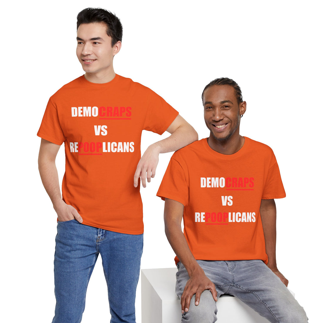 Democraps VS Repooplican Unisex Heavy Cotton Tee