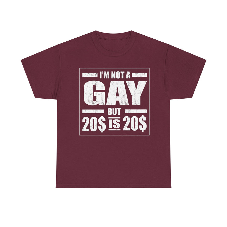 I'M Not Gay But Is 20 20 Unisex Heavy Cotton Tee