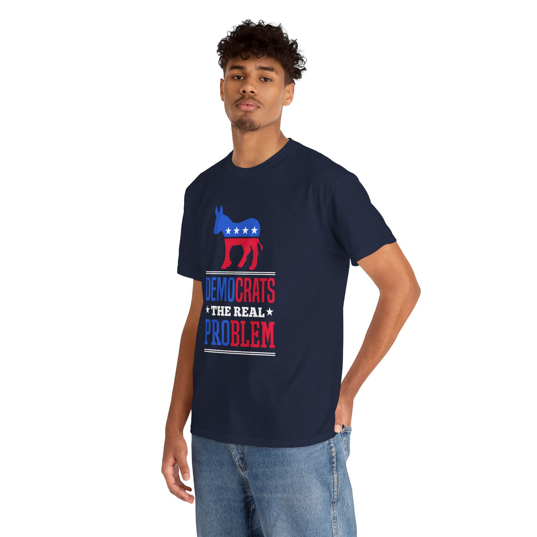 Democrats The Real Problem Unisex Heavy Cotton Tee