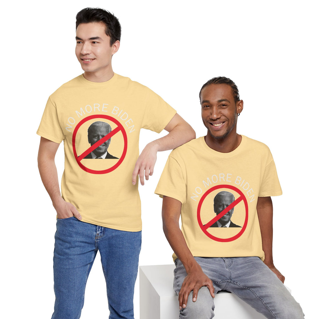 No More Biden Unisex Heavy Cotton Tee
