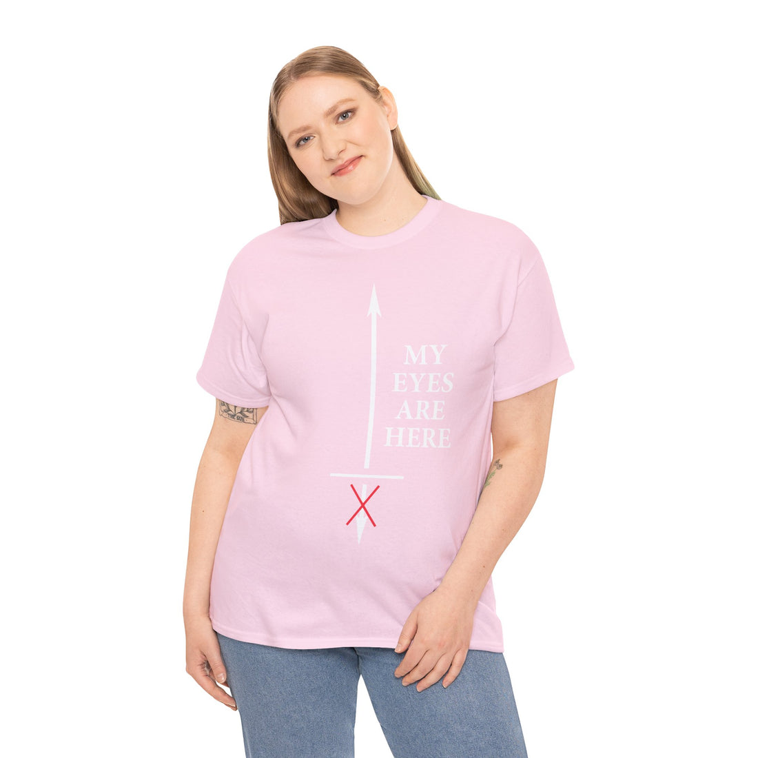 My Eyes Are Here Unisex Heavy Cotton Tee