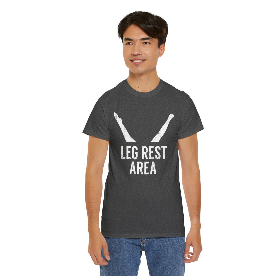 Leg Rest Area Unisex Heavy Cotton Tee