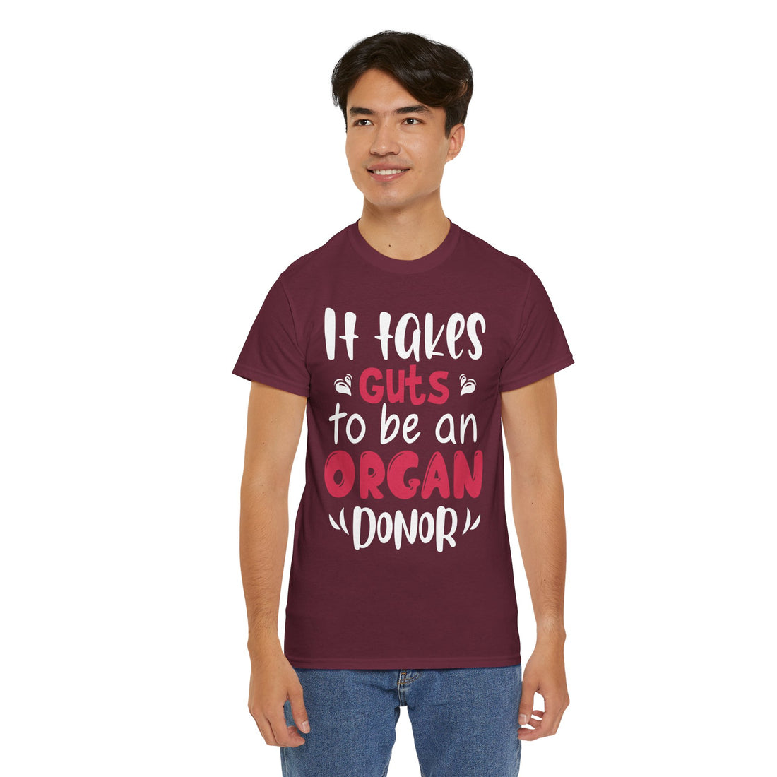 It Take Guts To Be An Organ Donor Unisex Heavy Cotton Tee