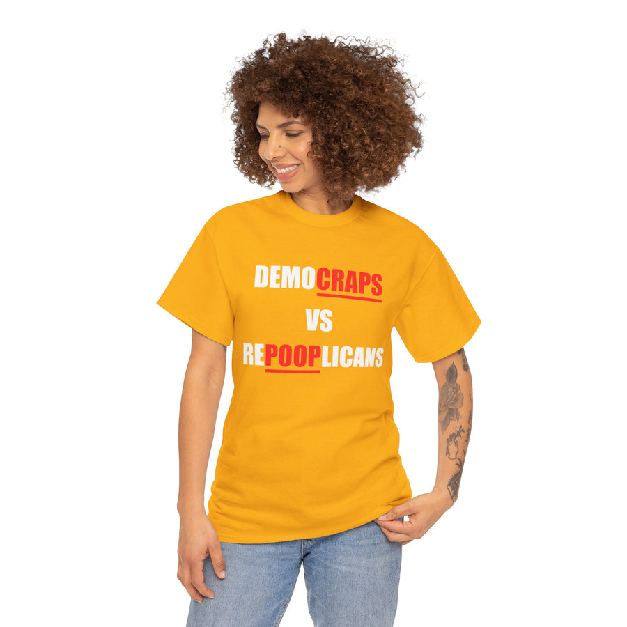 Democraps VS Repooplican Unisex Heavy Cotton Tee
