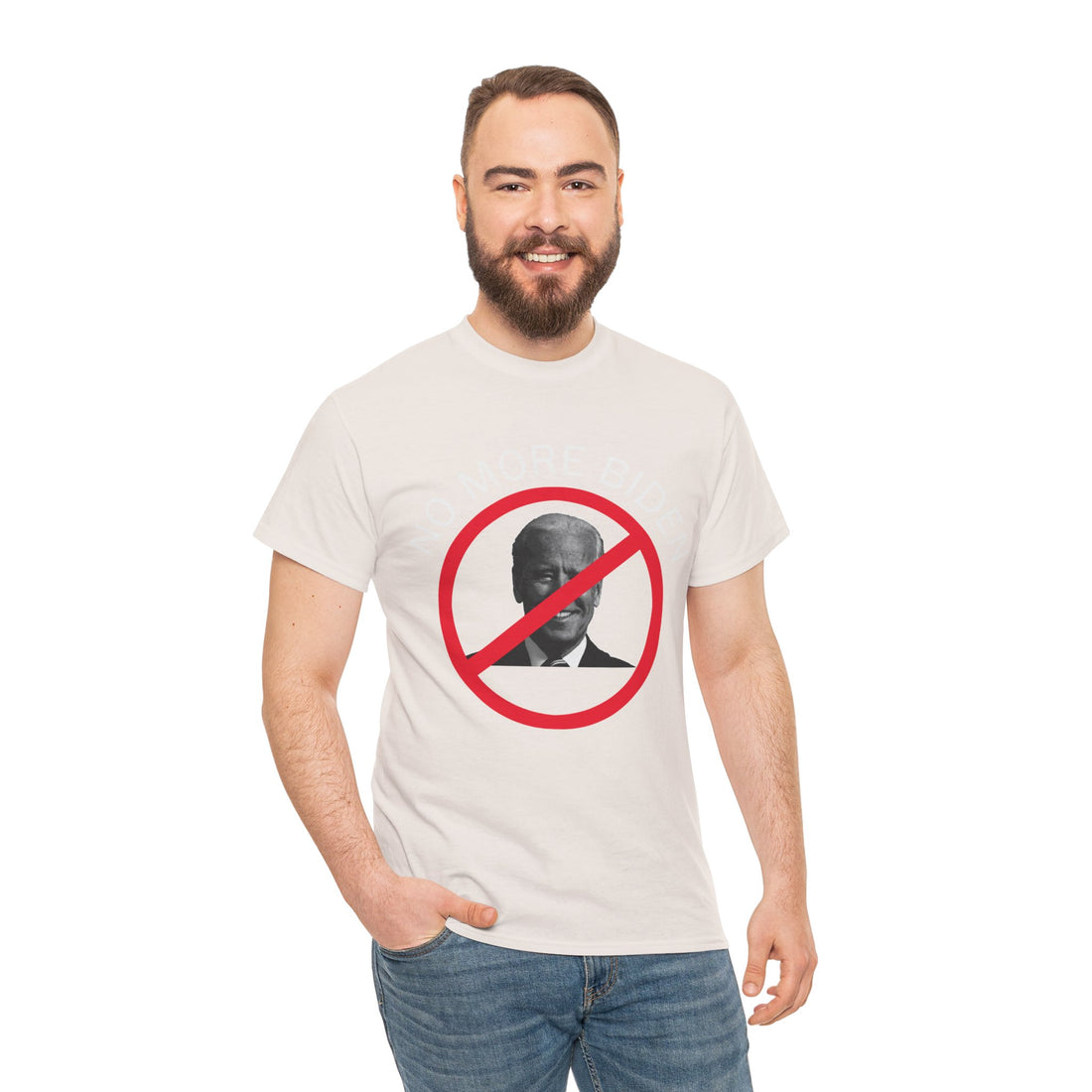No More Biden Unisex Heavy Cotton Tee