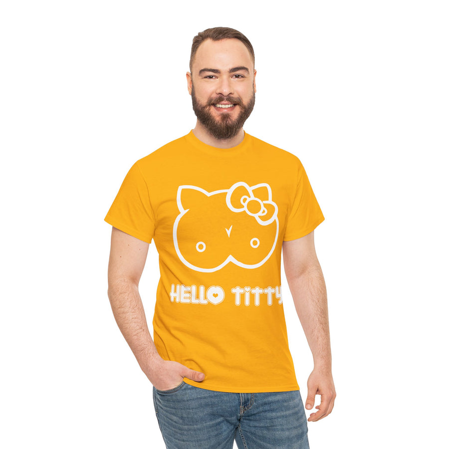 Hello Titty Unisex Heavy Cotton Tee