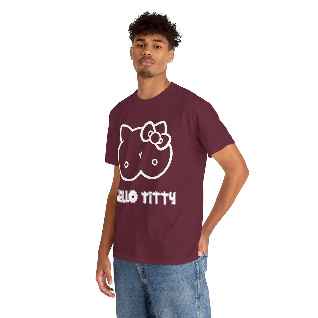 Hello Titty Unisex Heavy Cotton Tee