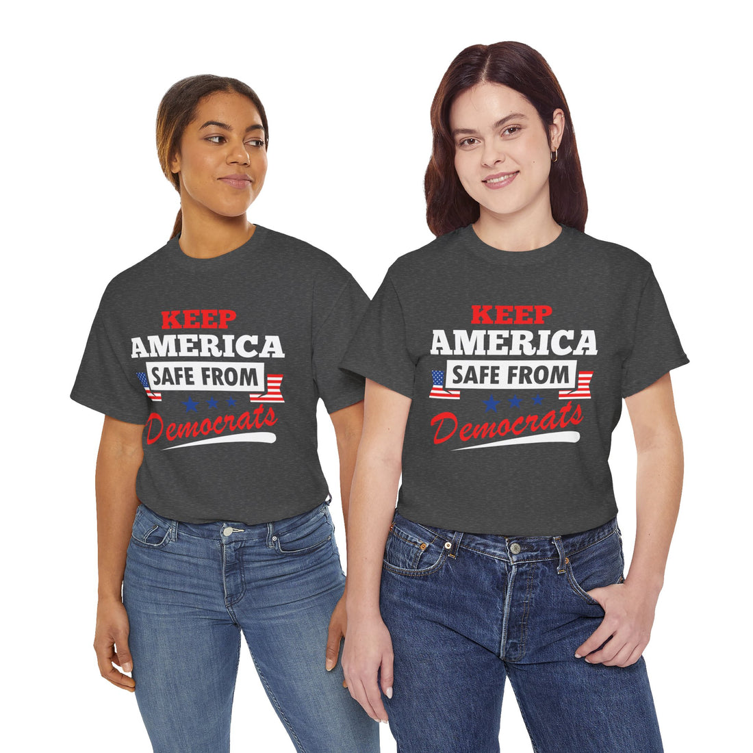 Keep America Safe From Democrats Unisex Heavy Cotton Tee