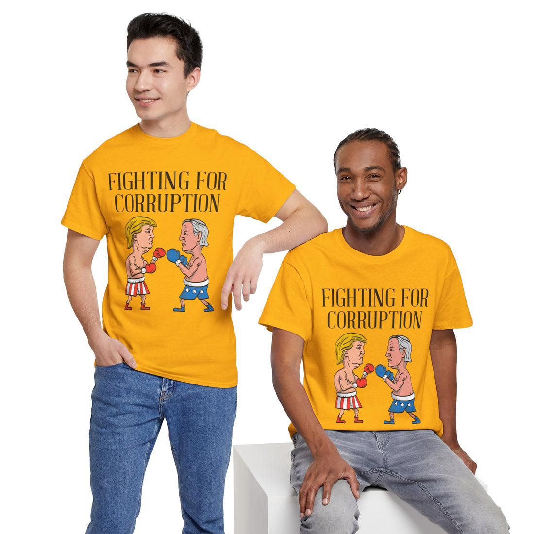Fighting For Corruption Unisex Heavy Cotton Tee