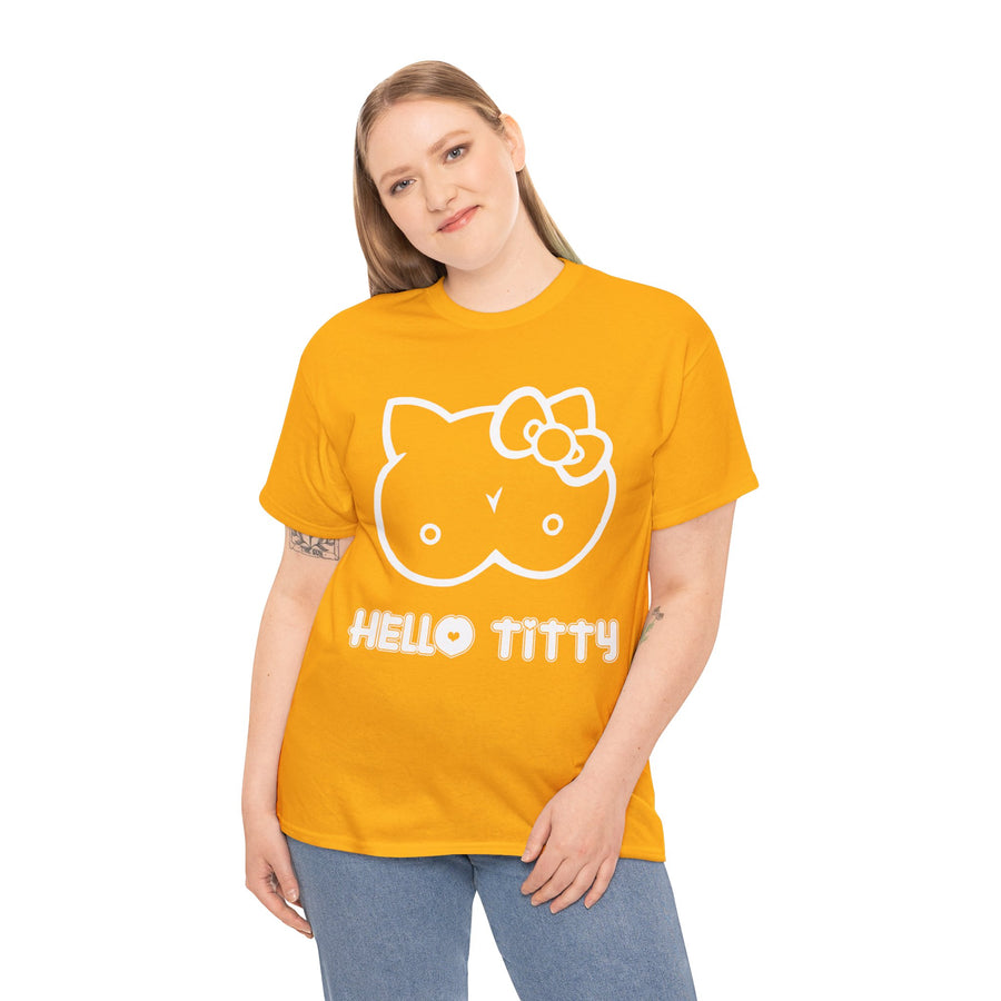 Hello Titty Unisex Heavy Cotton Tee