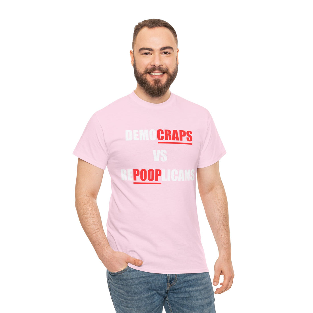 Democraps VS Repooplican Unisex Heavy Cotton Tee
