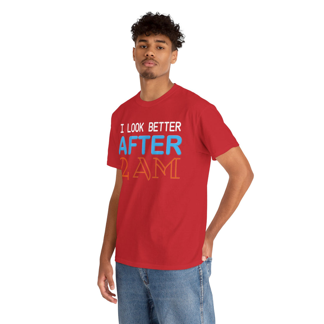 I Look Better After 2 AM Unisex Heavy Cotton Tee